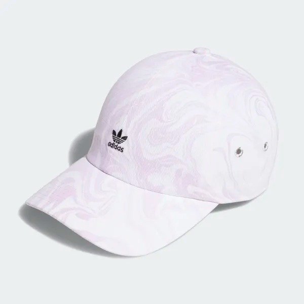 粉色理石纹三叶草棒球帽