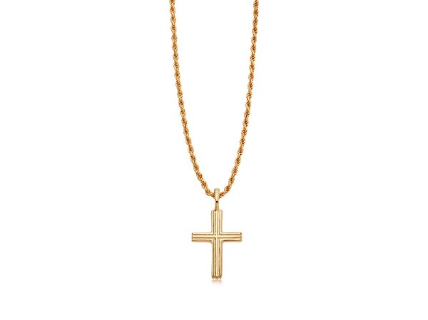 金色十字架项链