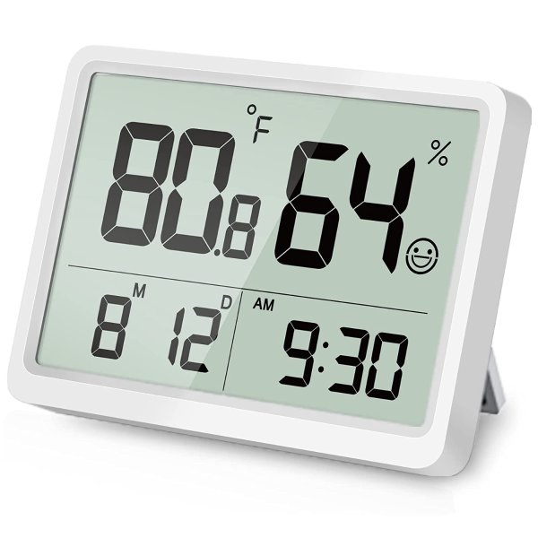 DOOMAY 大屏显示温度计/湿度计/日历时间 高精度可校准