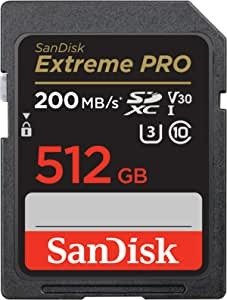 512GB Extreme PRO SDXC UHS-I Memory Card - C10, U3,