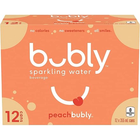 bubly 桃子味气泡水 12x355ml