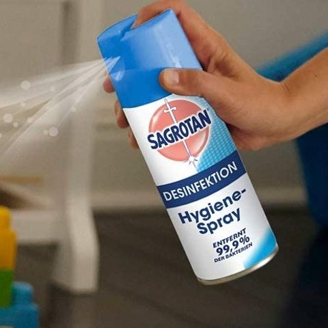 3瓶折后€12.95 建议家中常备Sagrotan 消毒喷雾 德国医院、私人医师、牙科诊所广泛使用品牌