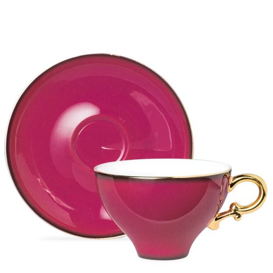 Ombre Opulence Burgundy Tall Cup and Saucer - T2 APAC | T2 TeaAU