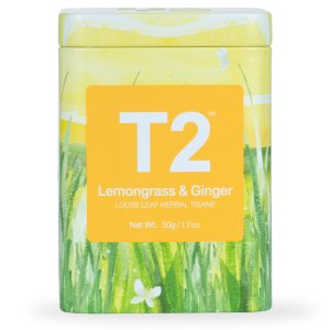 T2 tea罐装柠檬草姜茶50g