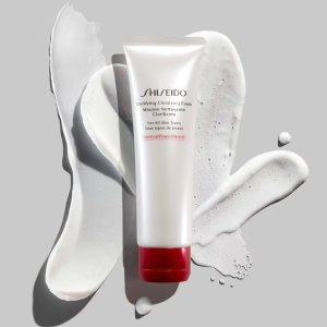 Shiseido洗完脸不紧绷，泡沫很绵密红腰子洁面125ml