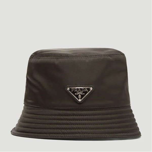 尼龙徽标渔夫帽（黑）
