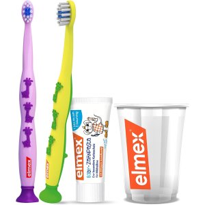 Elmex 婴儿口腔护理套装 含2支牙刷+牙膏+刷牙杯