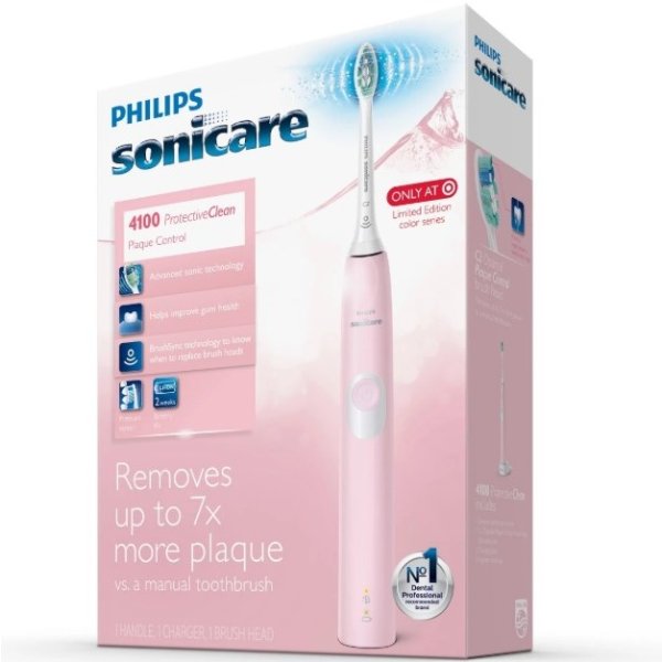 Sonicare 4100 温和清洁电动牙刷 粉色款
