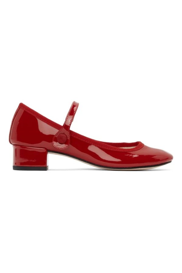 Red Patent Rose 玛丽珍鞋
