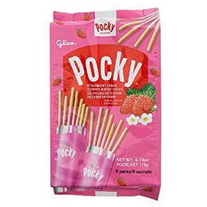 Glico草莓味Pocky 9小包装，办公室超佳零食