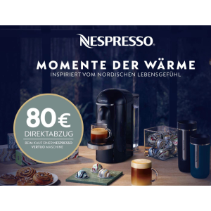 直降80欧 KRUPS Nespresso Vertuo Plus XN900T 胶囊咖啡机 指导价 €199 折后仅售 € 89,99