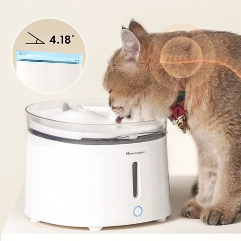 折后€34Homerunpet 猫咪自动饮水机 带无线水泵 2L大容量 2种模式
