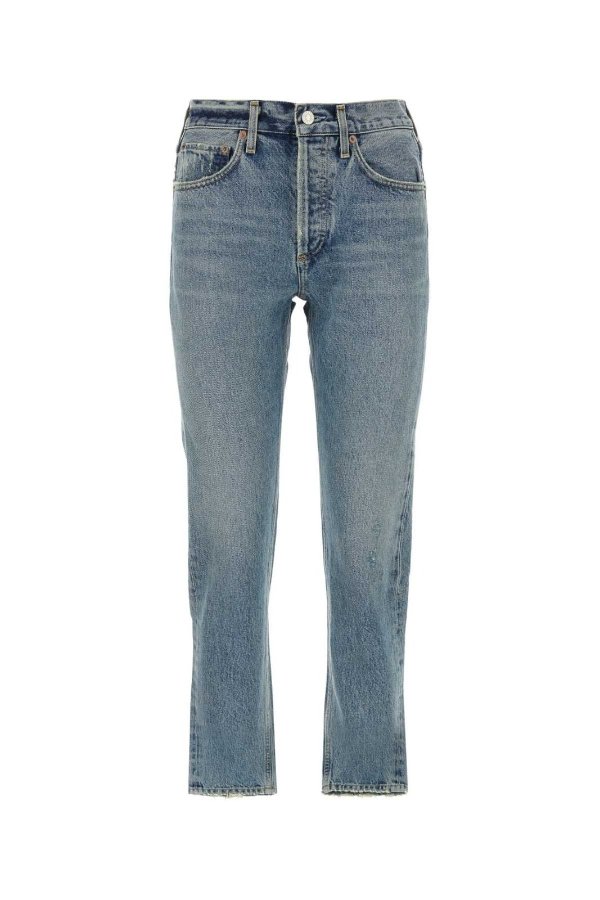 Parker Mid-Rise Distressed Cropped Jeans