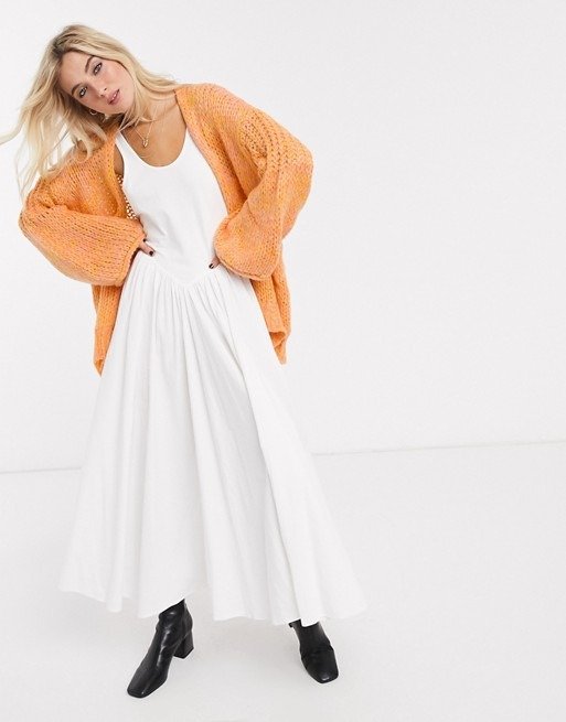 Free People – Home Town – Gelbe Strickjacke | ASOS