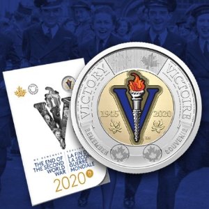 加拿大皇家造币厂庆祝二战结束75周年 限量版硬币