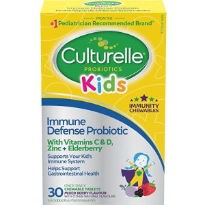 Culturelle 儿童益生菌混合浆果咀嚼片30片  提高宝贝免疫力