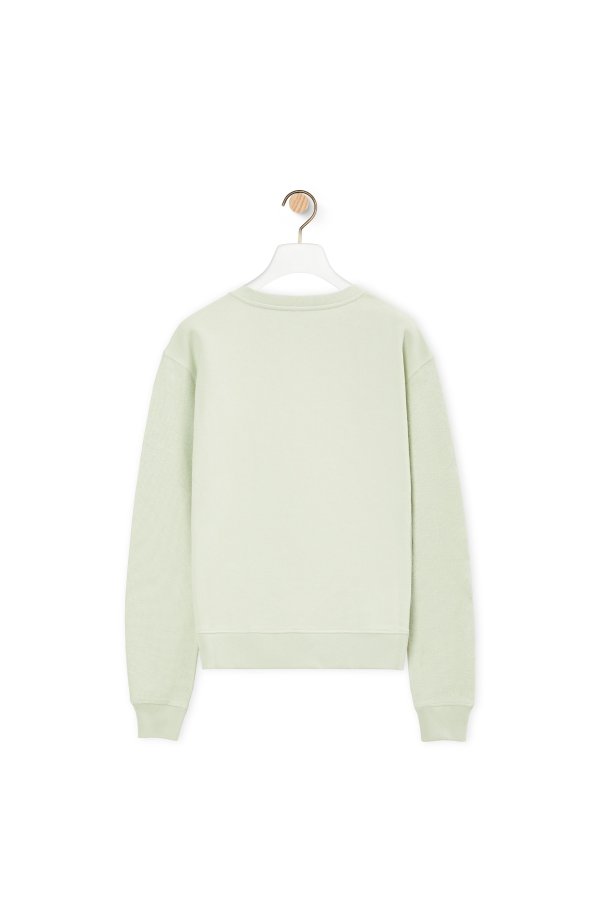 Anagram regular fit sweatshirt in cotton Light Green -