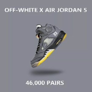 Off-white X Air Jordan5 全新系列细节曝光