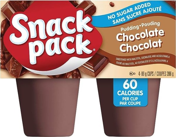 Snack Pack 巧克力布丁4个装