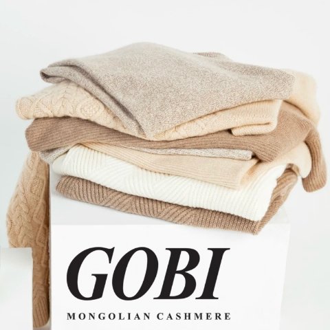 一律4折！基础款羊绒€91起黑五价：GOBI 纯有机100%羊绒加码！🧣羊绒围巾、羊绒衫