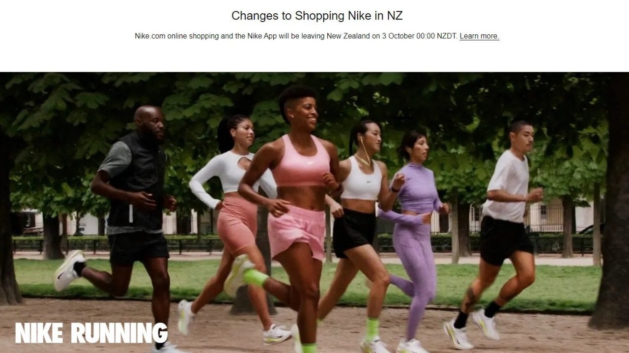【突发】Nike官宣推出新西兰市场！首次公告退出市场 官网+App官宣将停止运营