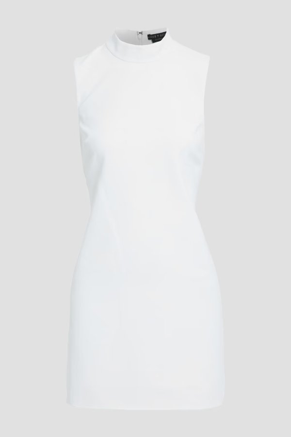 白色裹身裙
