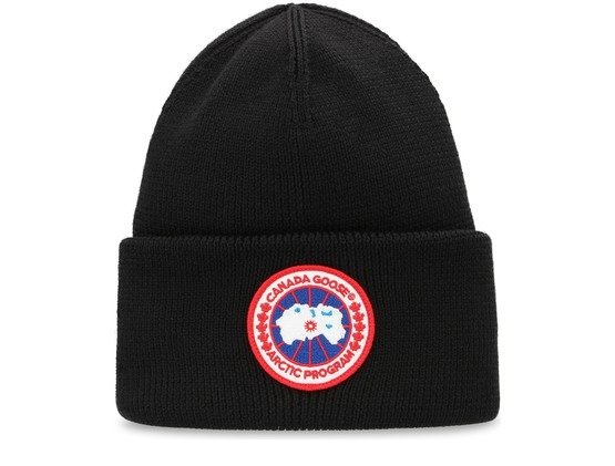 黑色logo毛线帽
