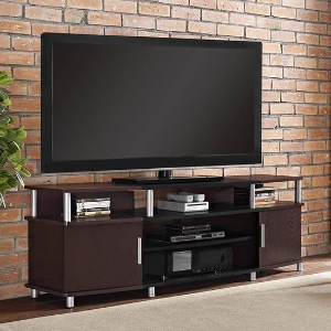 史低价：Ameriwood Home 70英寸 时尚电视柜 开放式隔板