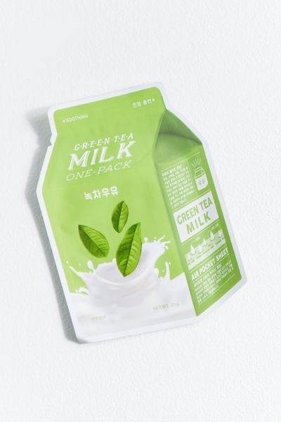A’Pieu 牛奶绿茶贴片面膜