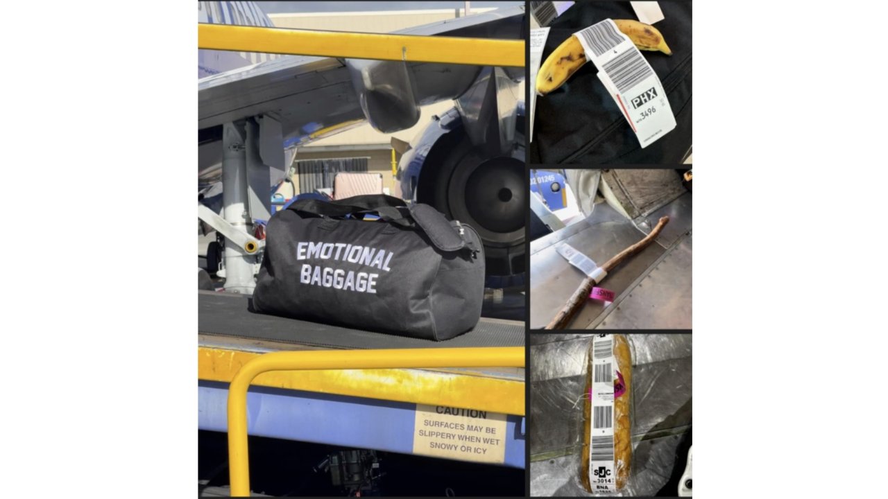 一根香蕉、情感包袱…航空公司分享乘客托运过的奇葩行李！网友直呼：你没事吧？！