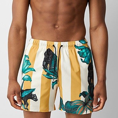 棕榈树印花泳裤