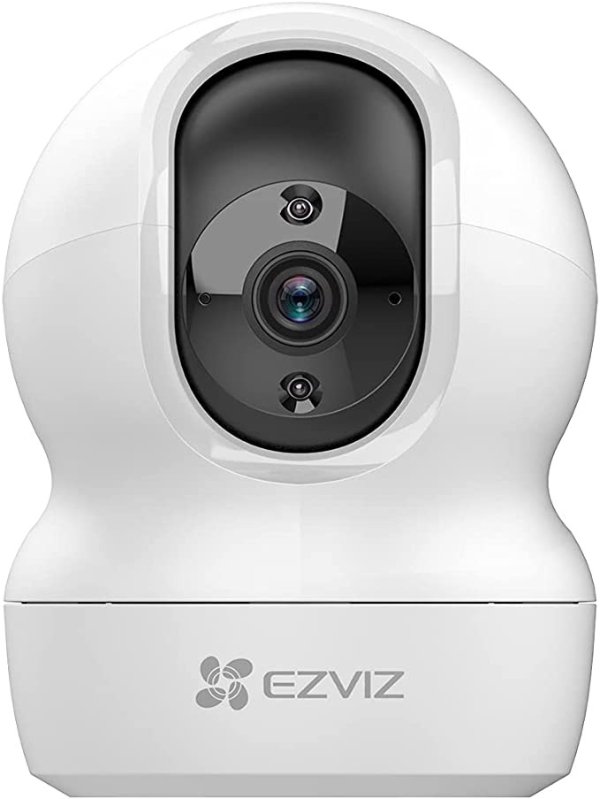 家庭安全摄像头、2K+ WiFi 监控摄像头、360° 平移/倾斜室内 IP 摄像头、婴儿监视器、夜视、双向通话、自动跟踪、运动警报、云/SD 存储 | CP1 4MP