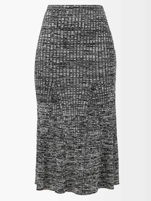 Ribbed-knit 半身裙