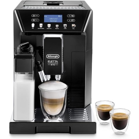 带LatteCrema Hot、卡布奇诺和意式浓缩咖啡全自动咖啡机