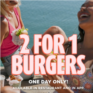 变相5折 仅限5月2日一年一度！Betty's Burger汉堡买1送1回归 6种🍔可选