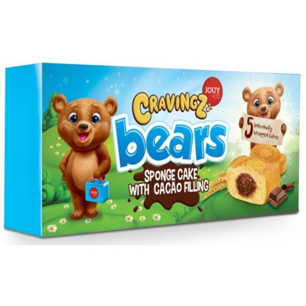 Cravingz 蛋糕小熊巧克力夹心独立包装 5X40g