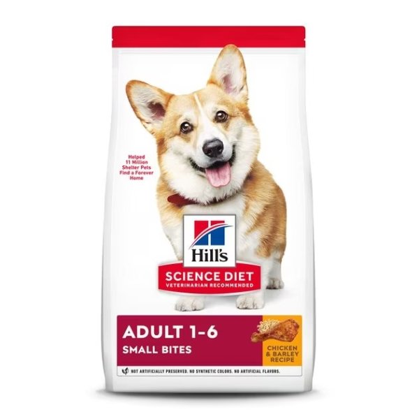 Hill's Science Diet 成犬小口鸡肉和大麦食谱干狗粮