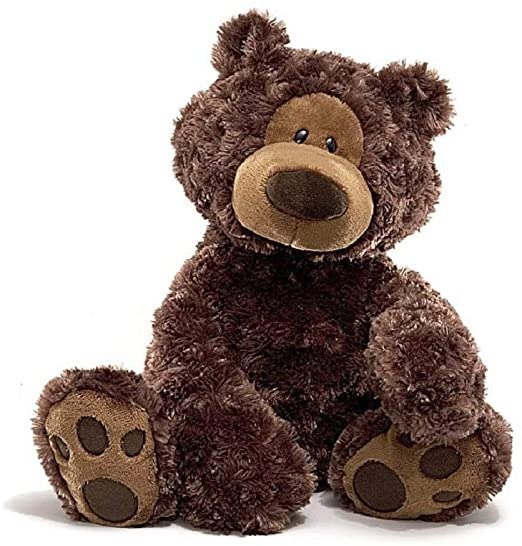 320047 Philbin Dark Brown Bear 47cm Stuffed Plush Toy,46 x 33 x 28cm, Chocolate