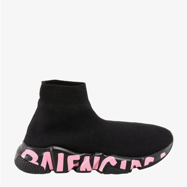 粉色logo袜子鞋