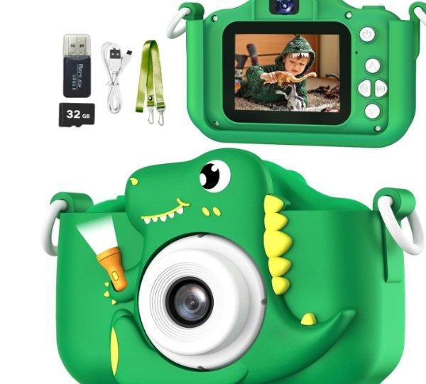 绿色小恐龙 儿童相机