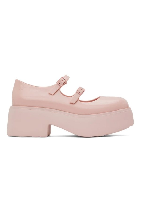 粉色 Farah 玛丽珍鞋