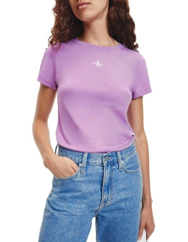 紫色logoT恤