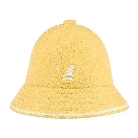 Kangol Stripe Casual Bucket Hat - Yellow