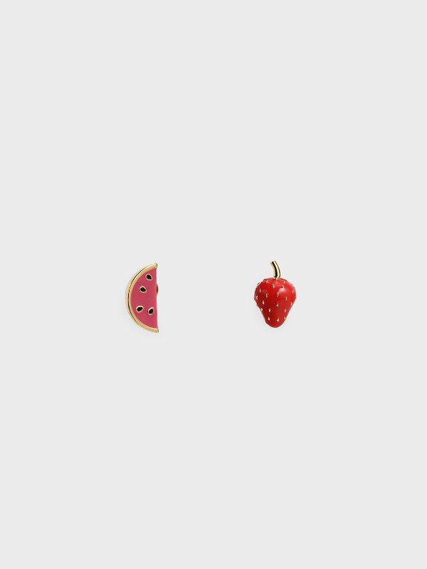 草莓西瓜耳钉