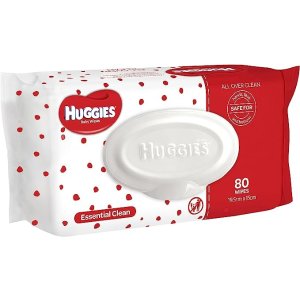 Huggies超划算 妈妈也可以用好奇宝贝清洁湿巾 80抽