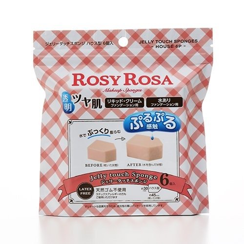 Rosy Rosa 凝胶触感海绵 房型 6个装