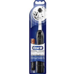 史低价：Oral-B 电动牙刷 木炭亮白刷毛 含2节电池 便携小巧