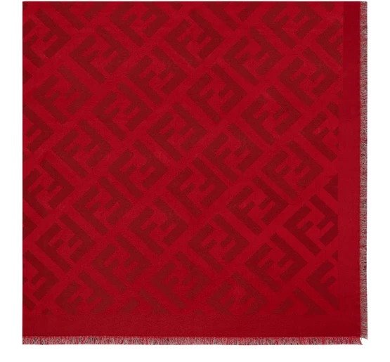 红色logo围巾