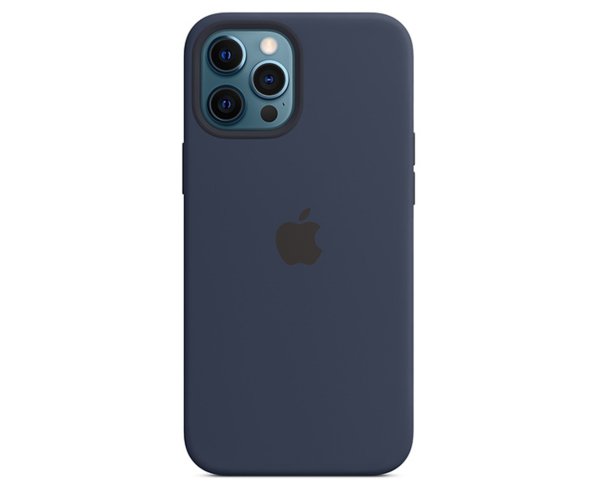 Silicone Case w/ MagSafe For iPhone 12 Pro Max - Deep Navy