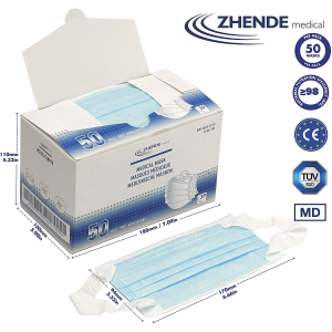 Zhende Medical 医用口罩3层 符合欧洲EN14683标准